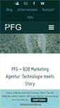 Mobile Screenshot of pfg-net.de