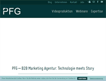 Tablet Screenshot of pfg-net.de